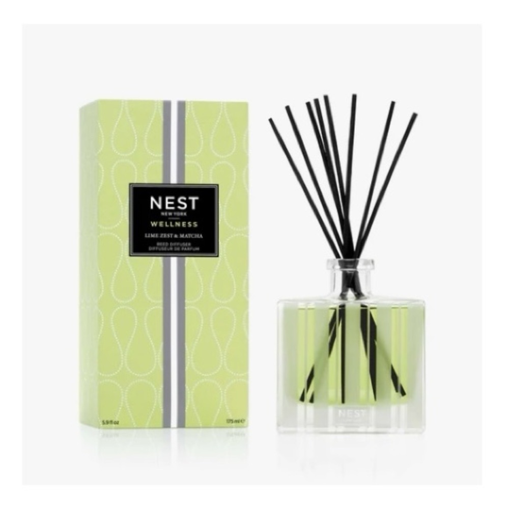 NEST Fragrances Wellness Lime Zest & Matcha Reed Diffuser